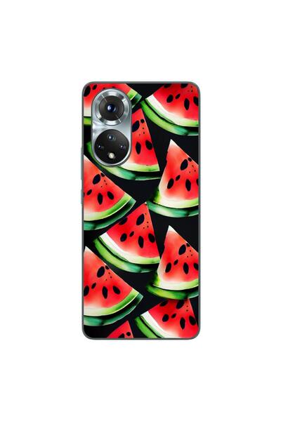 OEM Θήκη συμβατή με Honor 50 από σιλικόνη gel TPU με σχέδιο φέτες καρπουζιού