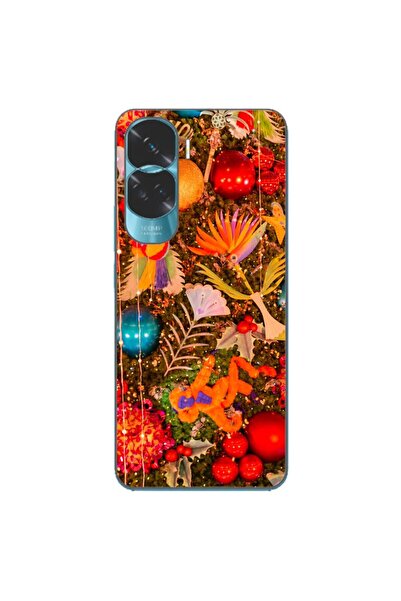OEM Husa compatibila cu Honor 90 Lite 5G Silicon Gel Tpu Model Craciun Decor ...
