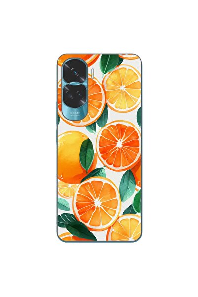OEM Husa compatibila cu Honor 90 Lite 5G Silicon Gel Tpu Model Oranges