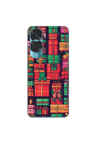 OEM Case compatible with Honor 90 Lite 5G Silicon Gel Tpu Pattern Pixel Art G...