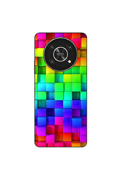 OEM Husa compatibila cu Honor X30 Silicon Gel Tpu Model Colorful Cubes
