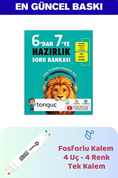 Tonguç Yayınları 6'dan 7'ye Hazırlık Kitabı - 4 Uçlu Fosforlu Kalem