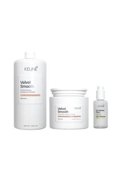 Keune Anti-Frizz Hair Package - Velvet Smooth Anti-Frizz: Shampoo 1000 ml, Ma...