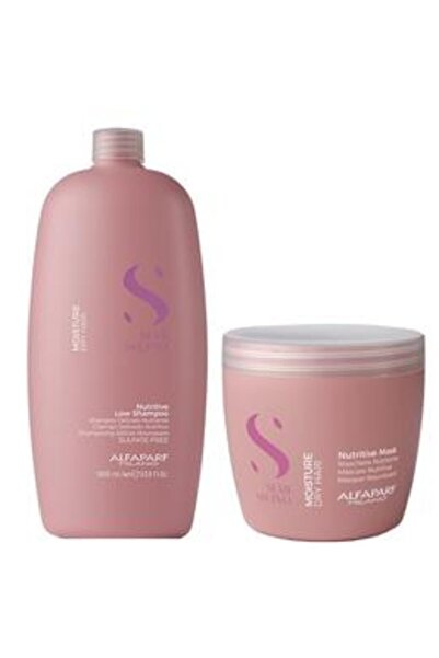 Alfaparf Milano Pachet Hidratant pentru Par Uscat - Semi Di Lino Moisture Dry...