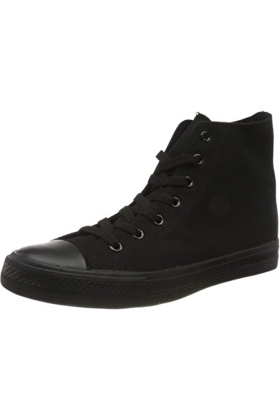 elara Chunkyrayan Pantofi sport înalți unisex, negri, 39 EU