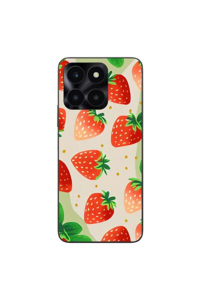 OEM Husa compatibila cu Honor X6a Silicon Gel Tpu Model Capsuni Pattern