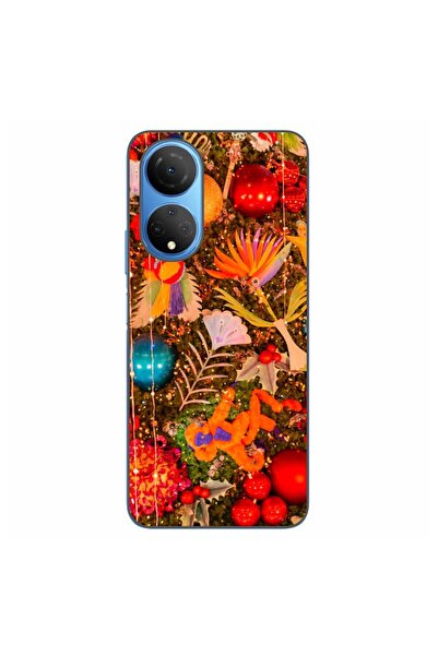 OEM Husa compatibila cu Honor X7 Silicon Gel Tpu Model Craciun Decor Brad Vin...