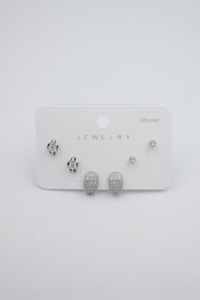 atastore2017 Multiple Set Earrings - Silver