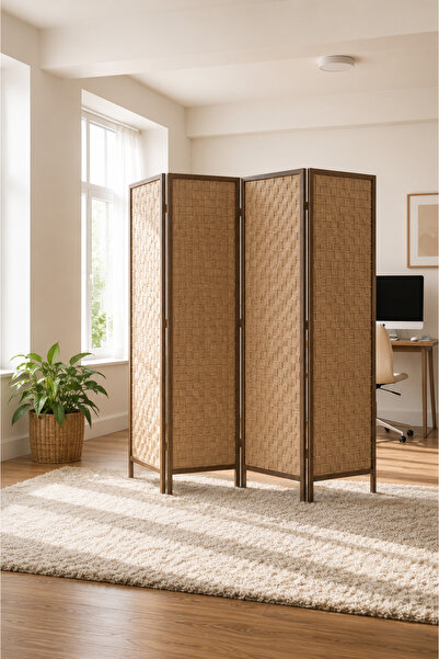 TrentonGCC Folding Screen 4 Panels Room Partition Decorative Room Divider 180...
