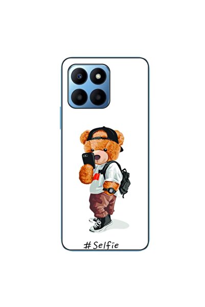 OEM Husa compatibila cu Honor X8 5G Silicon Gel Tpu Model Bear Teddy Selfie