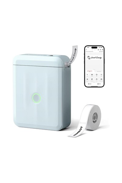 NiiMbot D110_M Taşınabilir Kablosuz Termal Etiket Yazıcısı (Mavi)