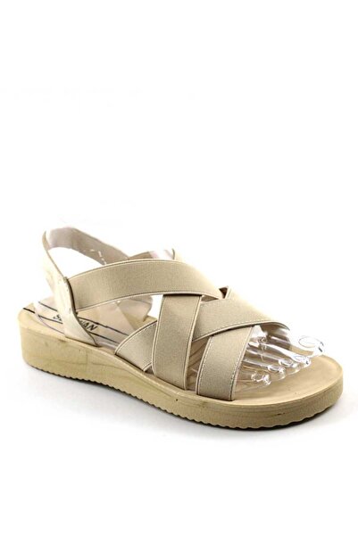 mm Sandale comode de dama , cu bretele elastice, incrucisate SW003-3-BEIGE