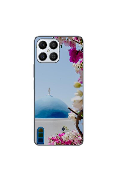 OEM Case compatible with Honor X8 Silicone Gel Tpu Model Greece Santorini