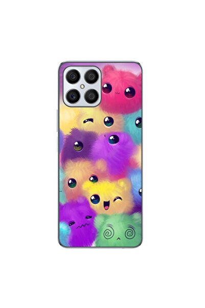 OEM Husa compatibila cu Honor X8 Silicon Gel Tpu Model Pufosi Colorati