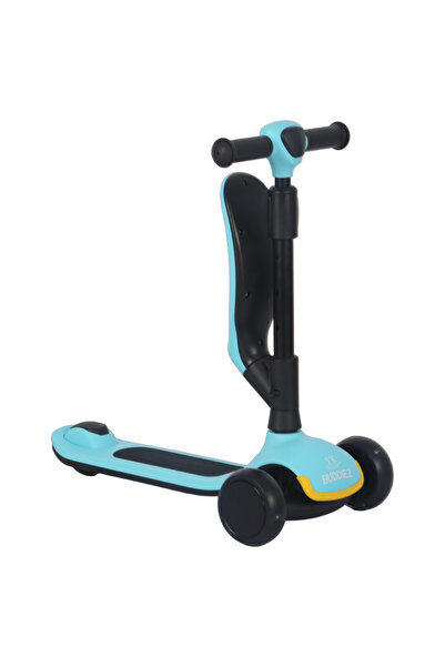 Buddiez - 2-in-1 Robin Light Scooter - Light Blue & Black