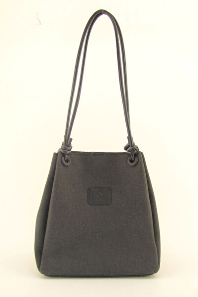 HNB Women's Black Canvas Waterproof Shoulder Bag