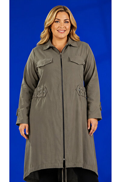 Roxxlen Women's Plus Size Studded Long Cap