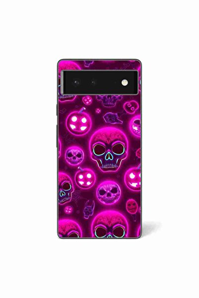 OEM Husa compatibila cu Google Pixel 6 Silicon Gel Tpu Model Cyberpunk Halloween