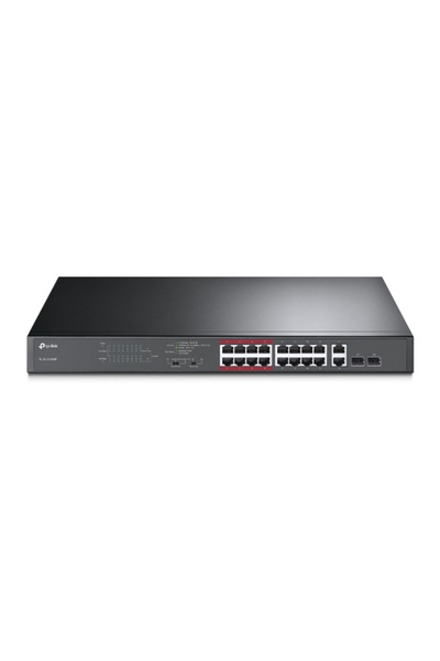 TP-LINK TL-SL1218MP |   Comutator |   16x RJ45 100Mb/s PoE+, 2x RJ45 1000Mb/s...