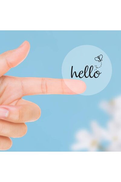 Yıldızan TAMGÜN Διαφανές αυτοκόλλητο, hello 1 φύλλο TAMGÜN 1159648
