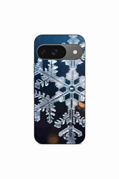 OEM Husa compatibila cu Google Pixel 9 Pro Silicon Gel Tpu Model Big Snowflake