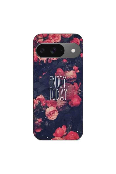 OEM Husa compatibila cu Google Pixel 9 Pro Silicon Gel Tpu Model Enjoy Today