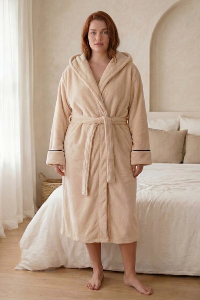 lapinblanc "Douce" Large Size Women's Dressing Gown Oversize Fit
