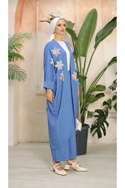 MEHRA Floral Long Kimono Set
