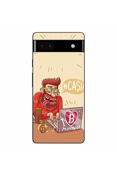 OEM Husa compatibila cu Google Pixel 6A Silicon Gel Tpu Model BTC Mining