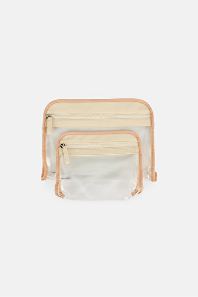 Luxe + Willow 2 Pieces Travel Pouches, Transparent