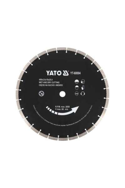 yato Disc Diamantat Pentru Beton 3400X25.4Mm, Tăierea Uscătă Și Umedă