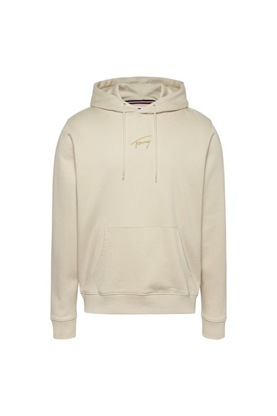 Tommy Hilfiger Hanorac bărbătesc auriu cu logo semnătură L