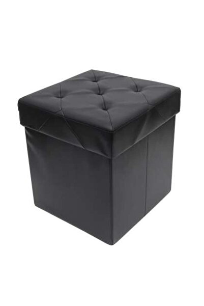 Romprofix Taburet Pliabil Depozitare - 38x38x38cm / Negru