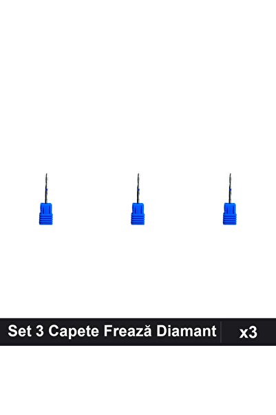 NAİLS Set 3 Capete Frează Diamant Unghii, Manichiură Profesională, Pedichiură