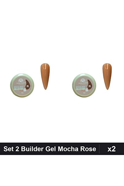 global fashion Set 2 Builder Gel Mocha Rose 15g, Global Fashion, Constructie ...