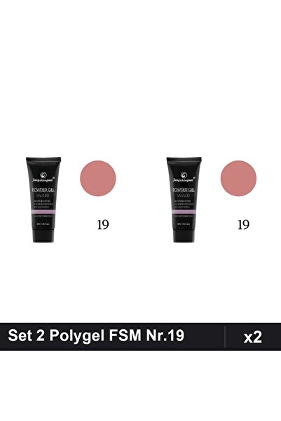 FSM Set 2 Polygel 30ml Nr.19, Construct Unghii Gel, Manichiura UV/LED