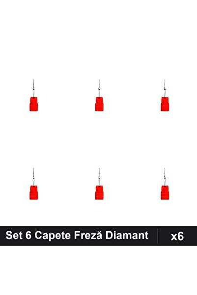 NAİLS Set 6 Capete Freză Diamant pentru Manichiură, Unghii Profesionale