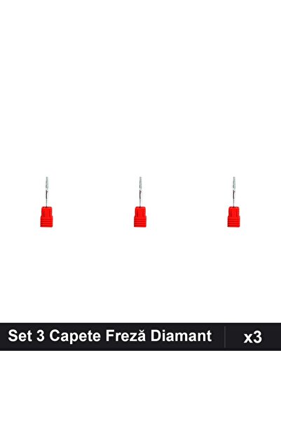 NAİLS Set 3 Capete Freză Diamant Unghii, Manichiură Profesională, Accesorii P...