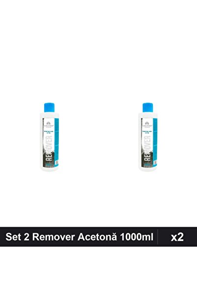 global fashion Set 2 Remover Acetonă 1000ml, Îndepărtare Ojă Semipermanentă ș...