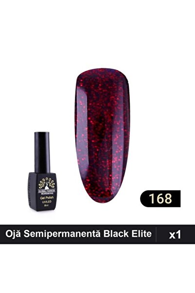 global fashion Ojă Semipermanentă Black Elite 8ml, Manichiură UV/LED,