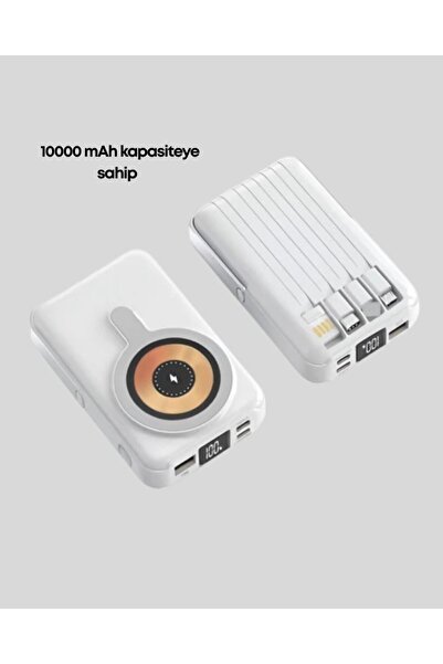 Sepetink Çoklu Kablo Çıkışlı Taşınabilir Powerbank Kompakt Tasarım