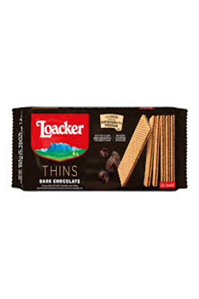 Loacker thins with Dark Chocolate cream 18x150g