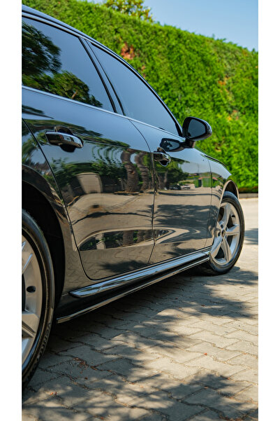 TMZ Garage Audi A4 B9 S Line Yan Marşpiyel 2019-2024 | Parlak Siyah Sportif Y...