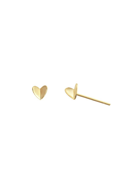 Lisa&Co. Cercei Argint Butterfly Heart S S / Argint placat cu aur galben / Fa...