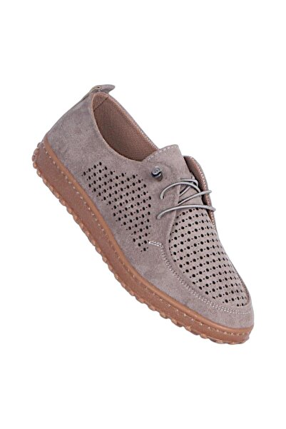 Ayakcenter Ayzen 1050 Mink Women's Loafer Shoes