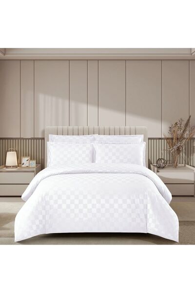 OEM Luxury hotel damask Duvet Cover Set - with Stretchy - 4 pieces 2 persons ...