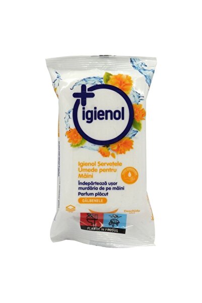 Vader Servetele Umede, Igienol, Maini 15 buc Galbenele,