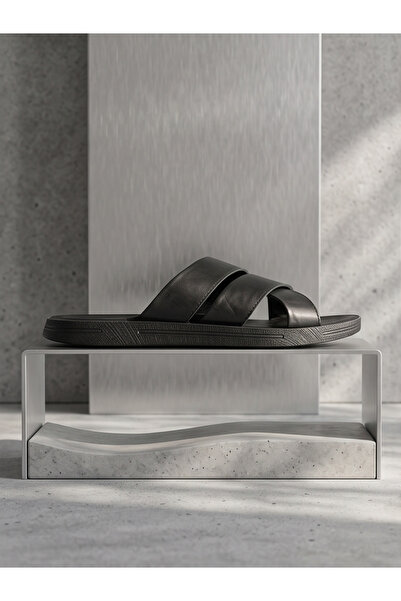 CRC AYAKKABI 100% Genuine Leather Luxury Home and Outdoor Wear Slippers