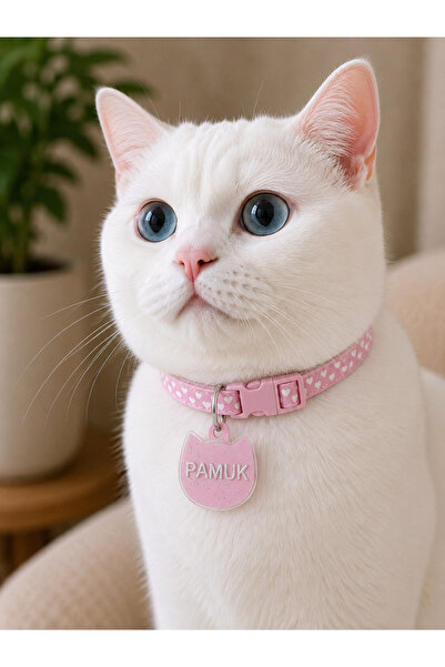 florealFlowers Kişiye Özel Kedi ve Köpek Künyesi AÇIK PEMBE * isim *çift tara...