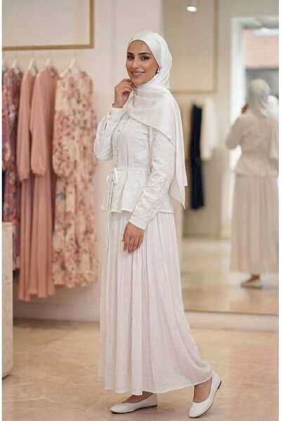 butik hira Skirted Shirt Suit